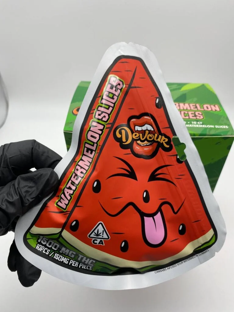 Devour Gummies Watermelon Slices 1500mg THC - Image 3