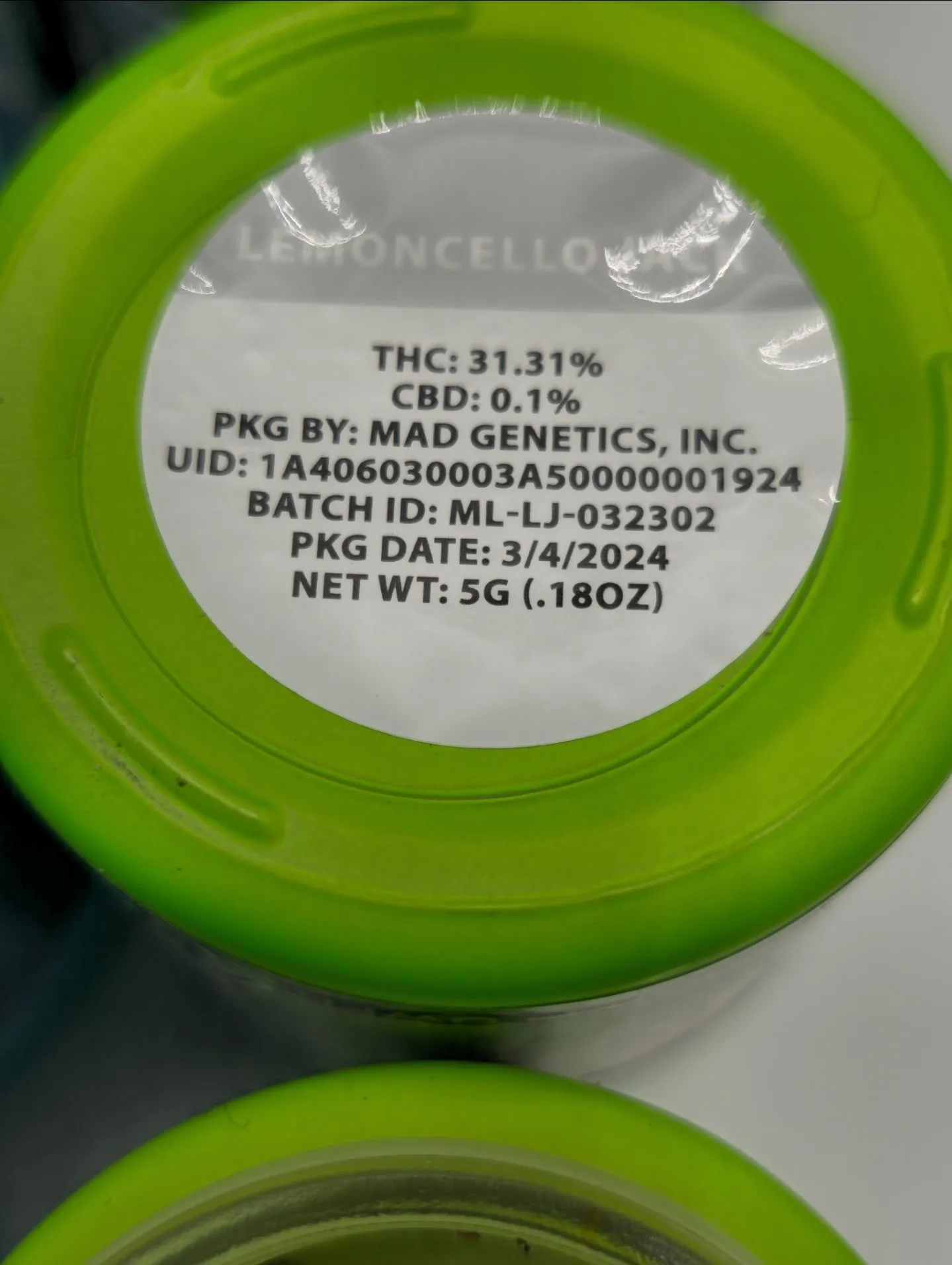 LEMONCELLO JACK (SATIVA) | 5G FLOWER - Image 4