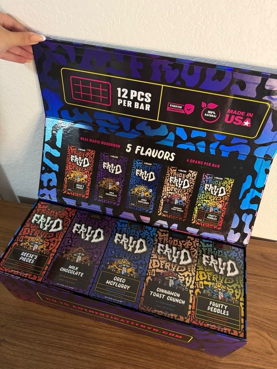 Fryd Chocolate Mushroom Bars 4G - Image 4
