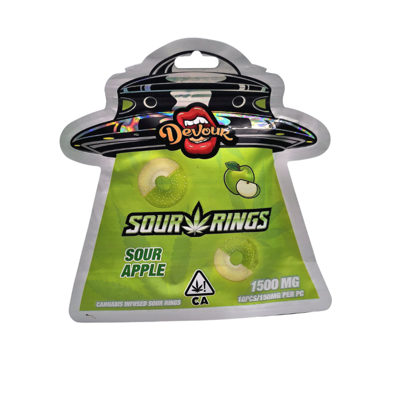 Devour Sour Rings Watermelon 1500mg THC Gummies - Image 15