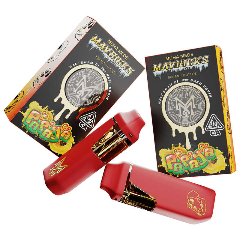 MUHA MEDS REAL PAPAYA LIVE INDICA 500MG HASH ROSIN