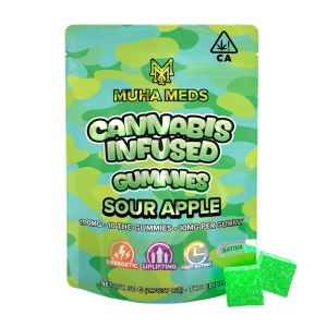 SOUR APPLE INFUSED GUMMIES