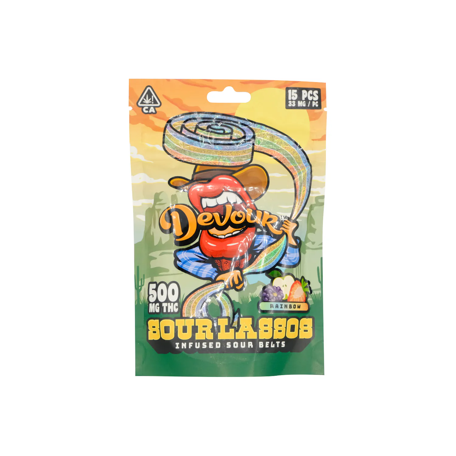 Devour Sour Lassos 500mg Infused Sour Belts - Image 7