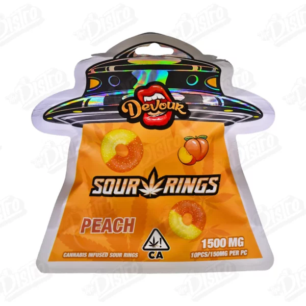 Devour Sour Rings Watermelon 1500mg THC Gummies - Image 12