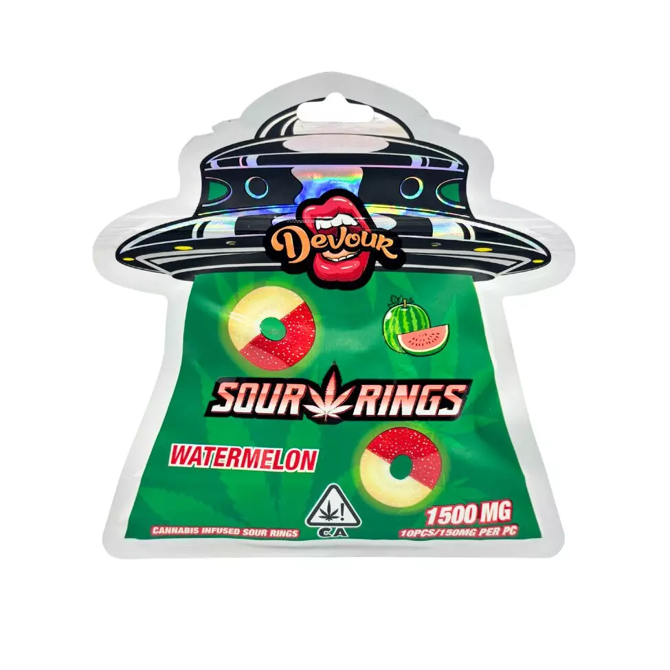 Devour Sour Rings Pink Lemonade (1500mg THC) - Image 10