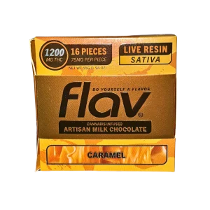 FLAV Chocolate Bar – CARAMEL Live Resin 1200mg