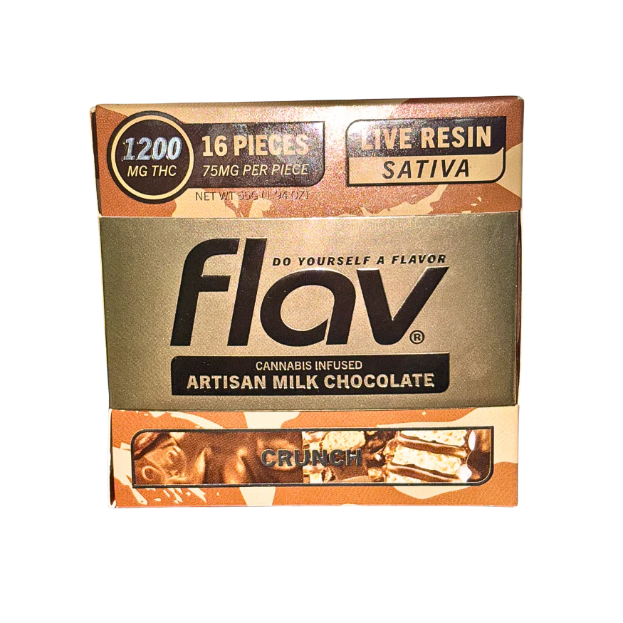 FLAV Crunch Chocolate Bar – Live Resin 1200mg