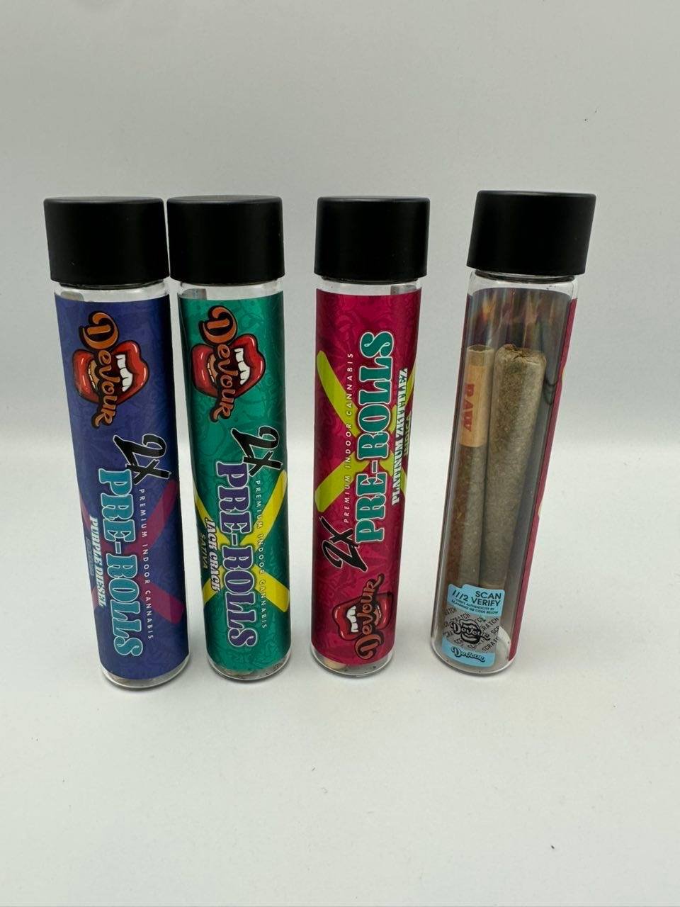 DEVOUR 2G PRE ROLLS – DIAMOND COATED º PREMIUM FLOWER