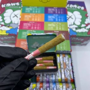 KAWS KONES PREROLLS – INFUSED W/DIAMONDS + KIEF – 5 PER PACK