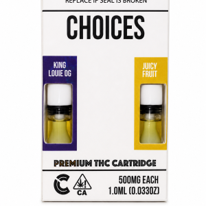 KING LOUIE OG X JUICY FRUIT – 1G(500MG EACH) 2 IN 1 CARTRIDGE