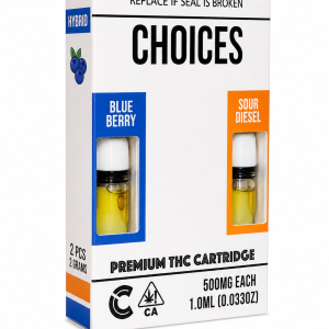BLUEBERRY X SOUR DIESEL – 1G(500MG EACH) 2 IN 1 CARTRIDGE