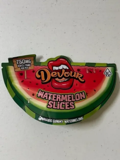 Devour Watermelon Slices 750mg THC Gummies - Image 2