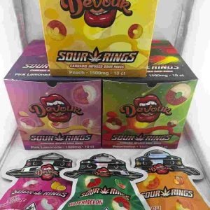 Devour Sour Rings 1500mg Edibles