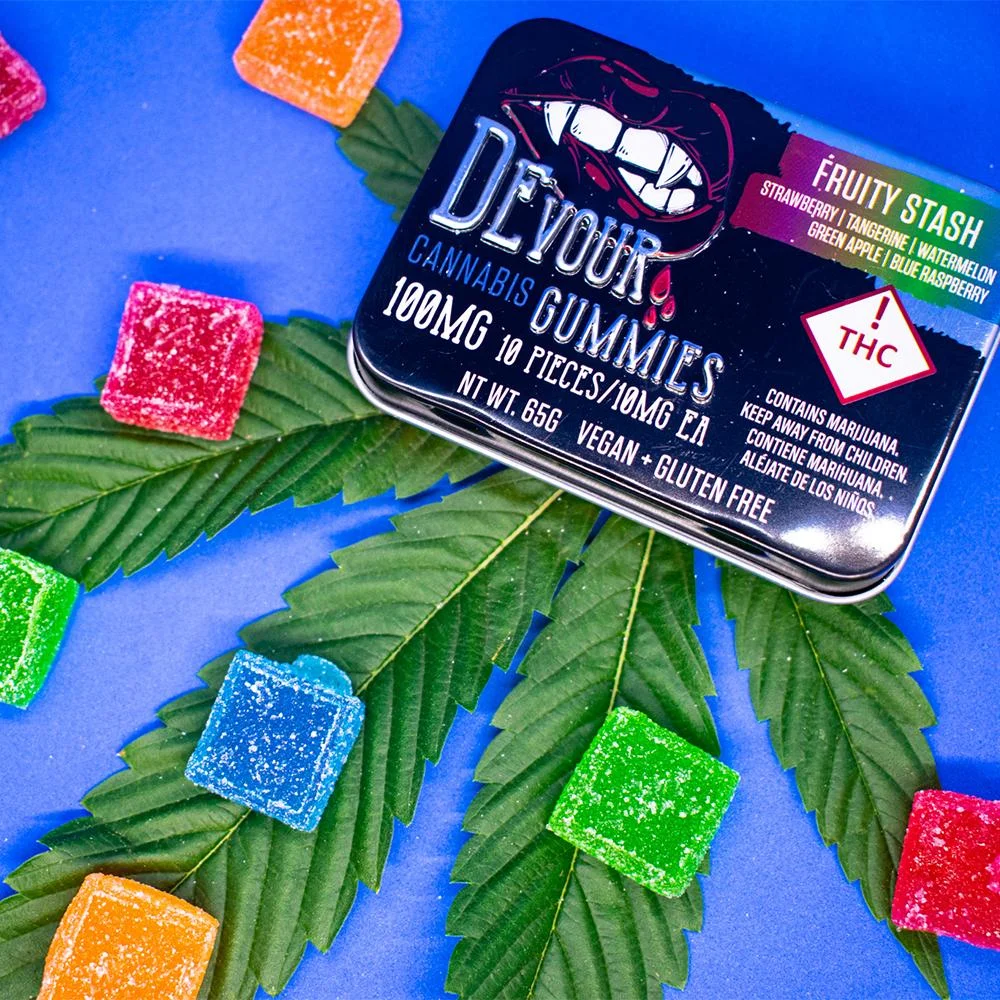 Devour Fruity Stash Gummies 100mg - Image 10