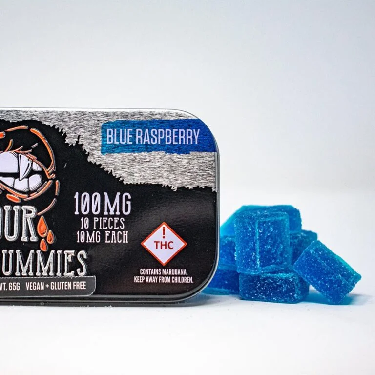 Devour Gummies Blue Raspberry 100mg - Image 4