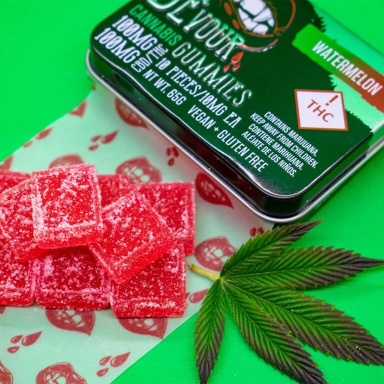 Devour Gummies Watermelon 1:1 THC:CBD - Image 9