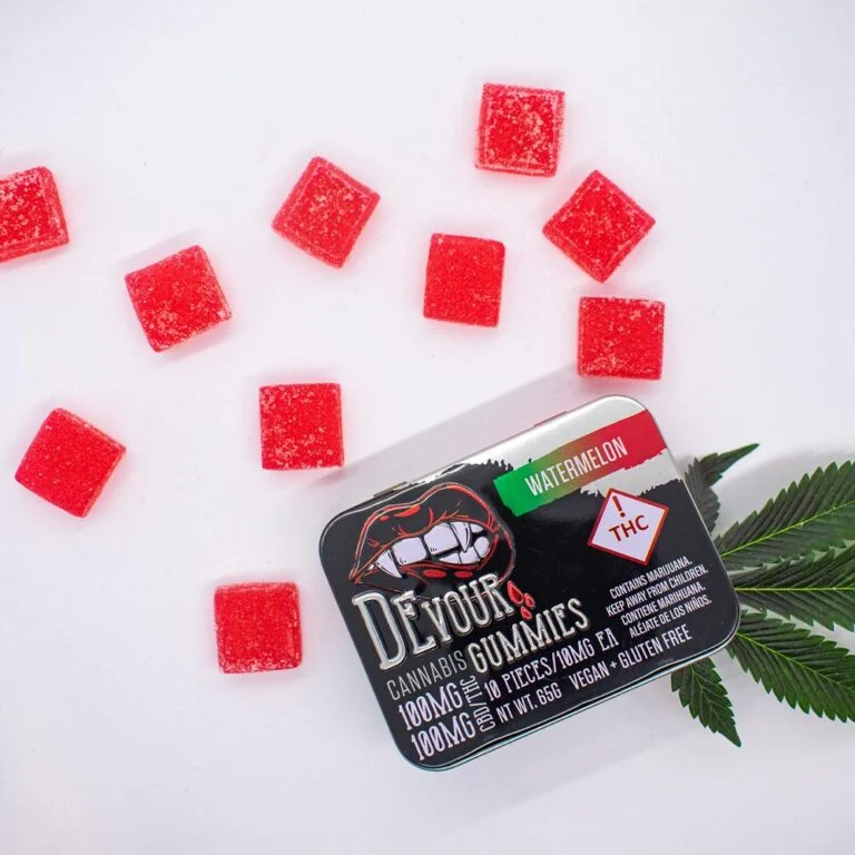 Devour Gummies Watermelon 1:1 THC:CBD - Image 3