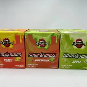 Devour Sour Rings 750mg Cannabis Infused Gummies