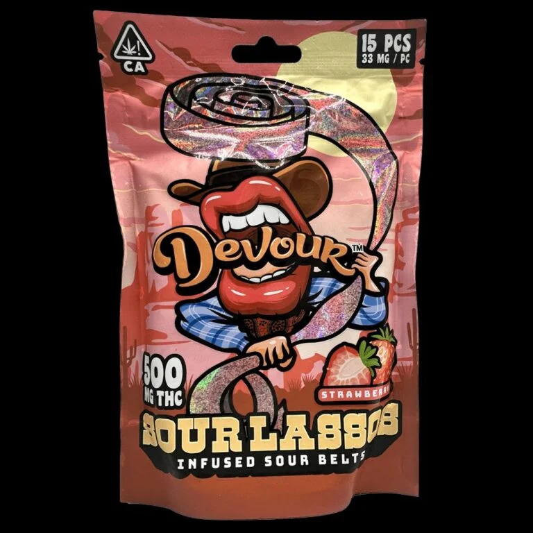 Devour Sour Lassos 500mg Infused Sour Belts - Image 4
