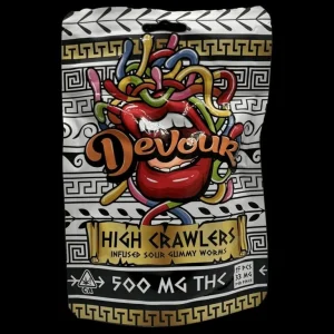 Devour High Crawlers 500mg Infused Sour Gummy Worms