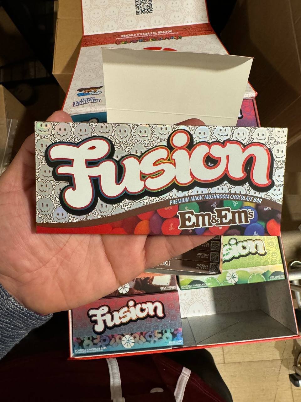 fusion boutique box premium infused chocolate bar
