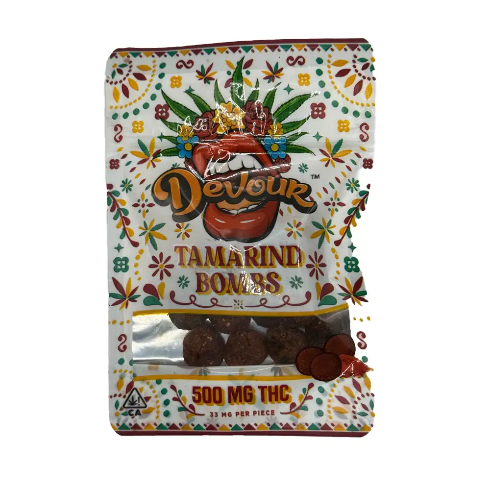 Devour Strawberry Bombs Gummies 500mg THC - Image 3