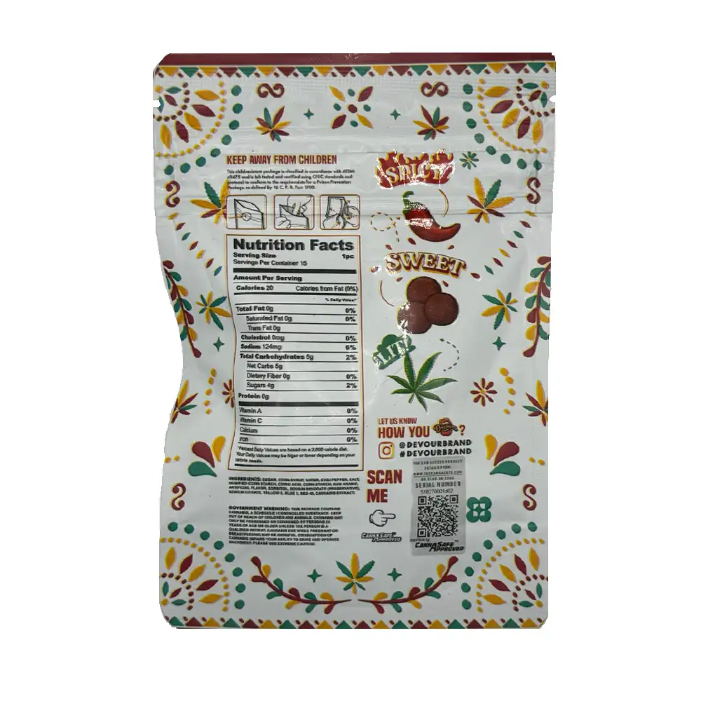Devour Strawberry Bombs Gummies 500mg THC - Image 4