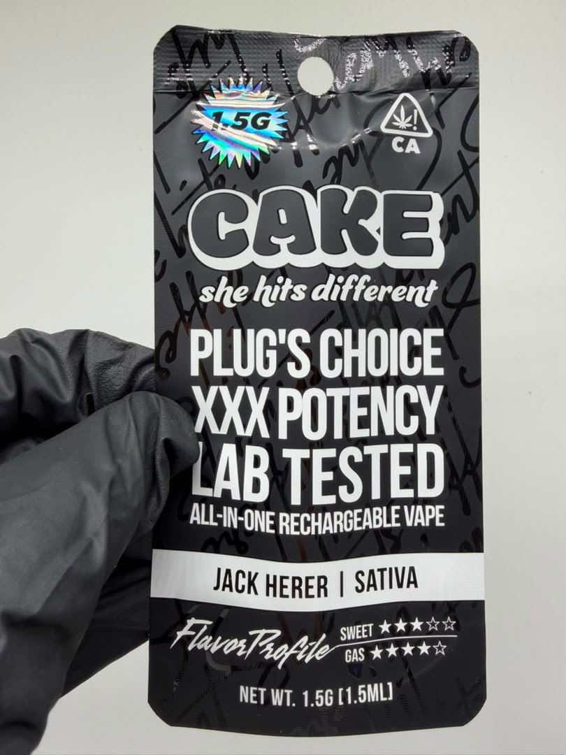 OG CAKE Disposable 1.5 – Plug choice XXX Potency Lab Tested