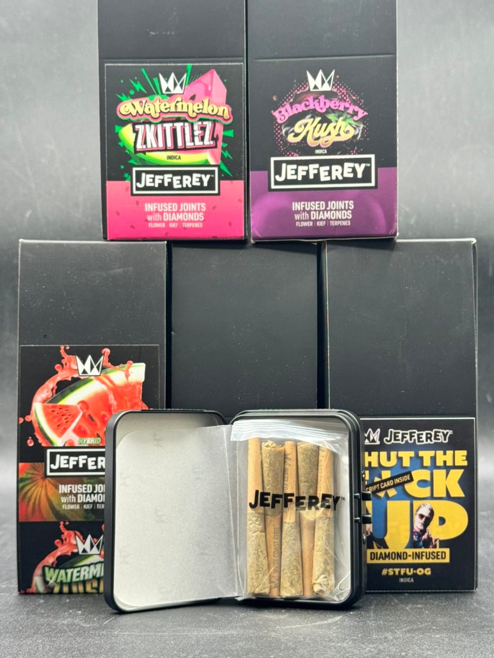 JEFFEREY DIAMOND INFUSED JOINTS – FLOWER + KIEF – 5 JOINTS - Image 2