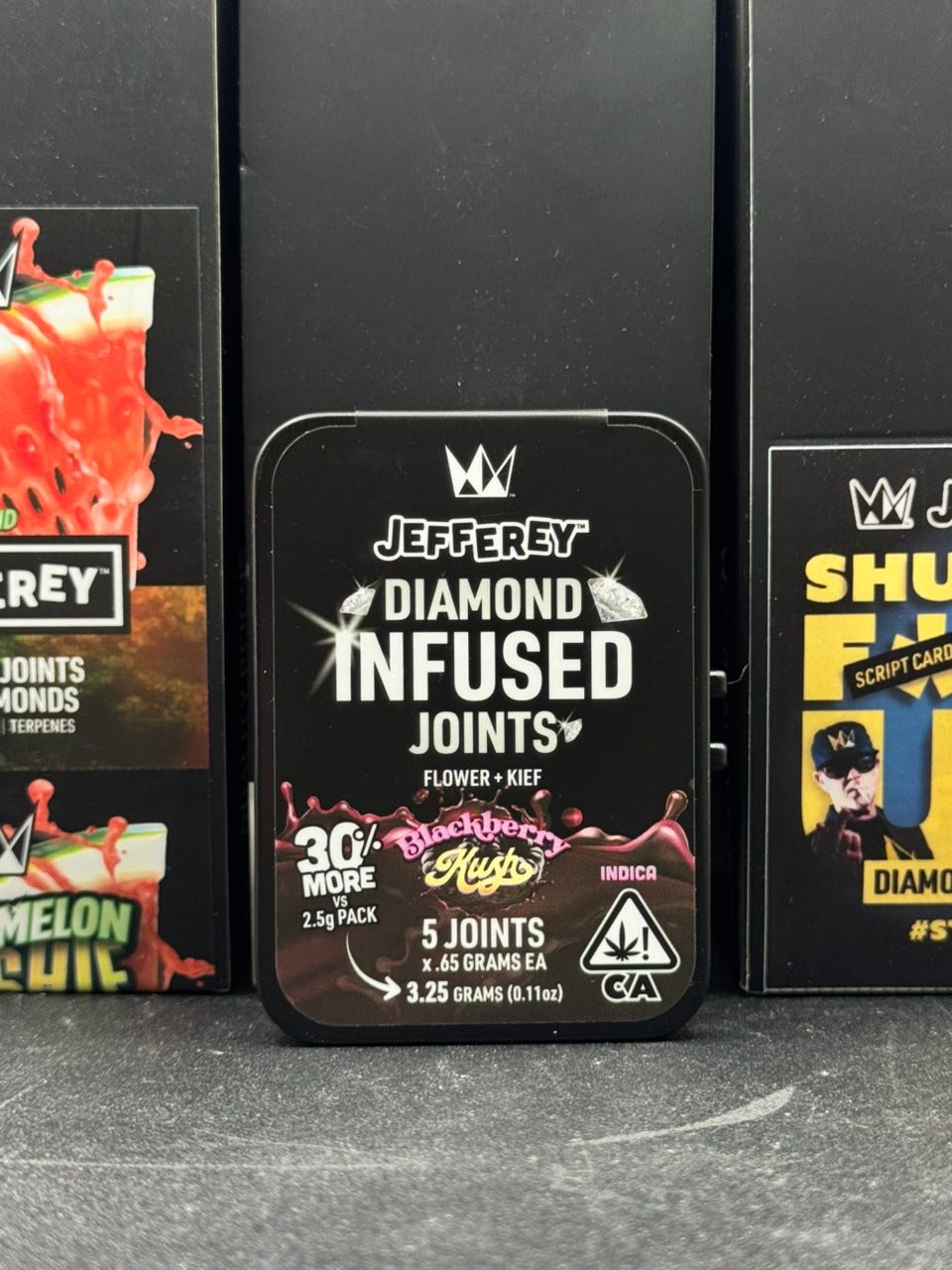 JEFFEREY DIAMOND INFUSED JOINTS – FLOWER + KIEF – 5 JOINTS