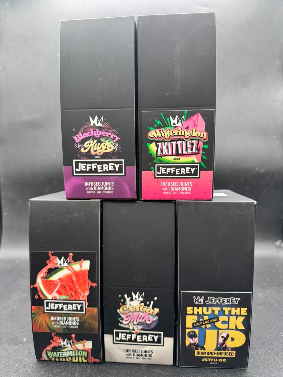 JEFFEREY DIAMOND INFUSED JOINTS – FLOWER + KIEF – 5 JOINTS - Image 3