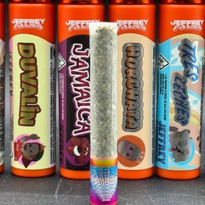 JEFFREY PALMS PRE ROLLS – SINGLE INFUSED PREROLL W/ EXOTIC DESIGNER FLOWER + AAA LIVE ROSIN