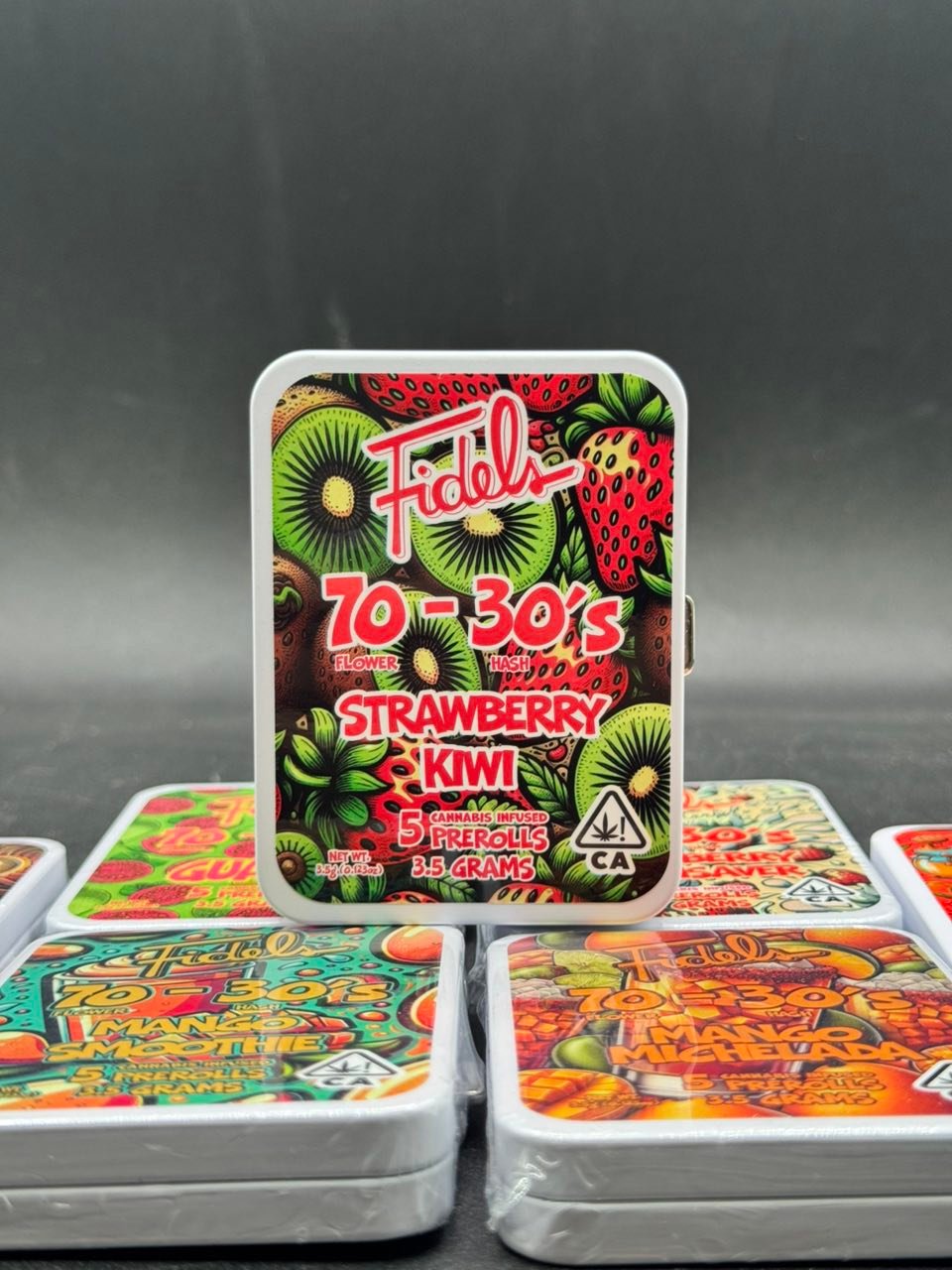 FIDELS 70-30’S PRE ROLLS – 5 CANNABIS INFUSED PREROLLS – 3.5G