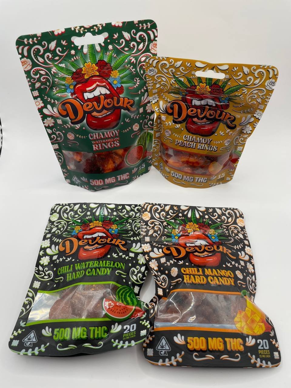Devour Hard Candy Gummies (500 mg THC) - Image 3