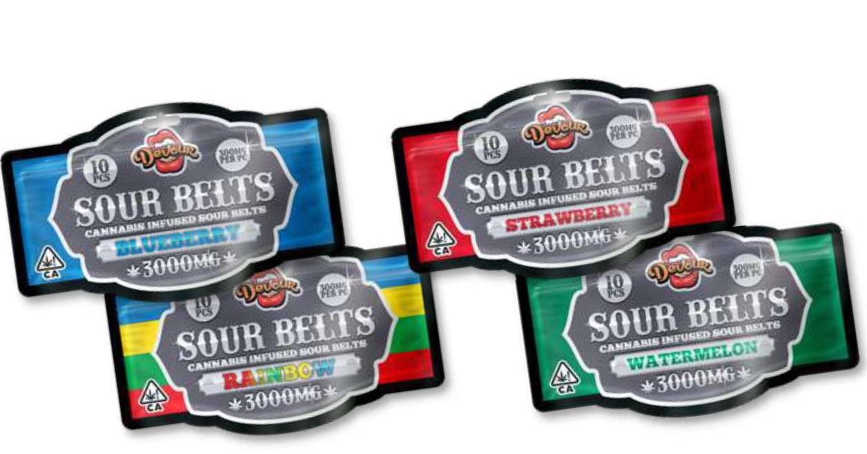 Devour Sour Belts 3000mg - Image 3